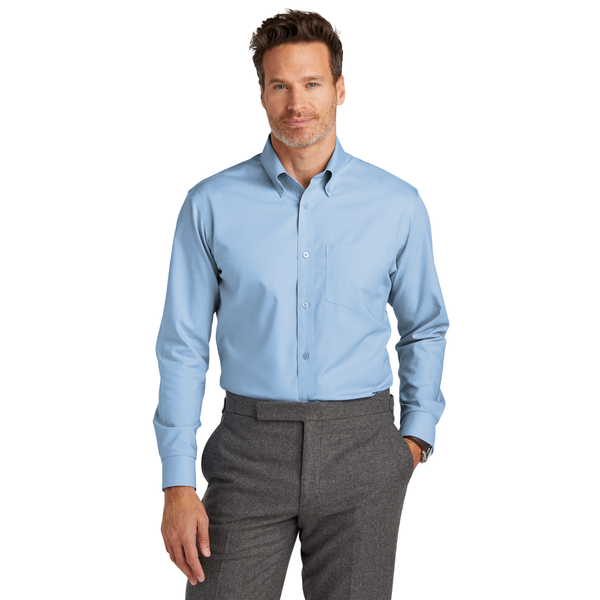 Brooks Brothers® Wrinkle-Free Cotton/Spandex Stretch Nailhead Men's Shirt