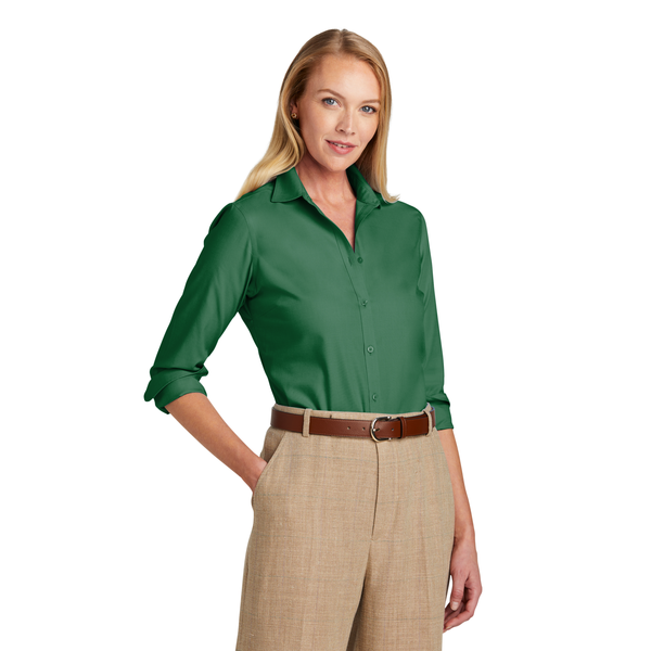 Brooks Brothers® Wrinkle-Free Cotton/Spandex Stretch Nailhead Ladies' Shirt