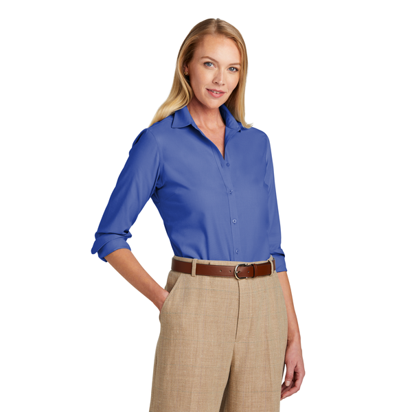 Brooks Brothers® Wrinkle-Free Cotton/Spandex Stretch Nailhead Ladies' Shirt