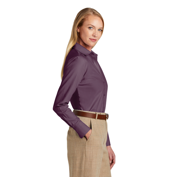 Brooks Brothers® Wrinkle-Free Cotton/Spandex Stretch Nailhead Ladies' Shirt