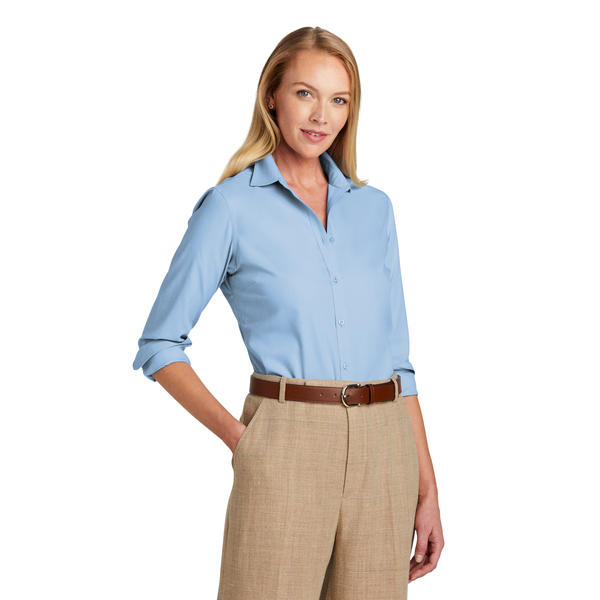 Brooks Brothers® Wrinkle-Free Cotton/Spandex Stretch Nailhead Ladies' Shirt