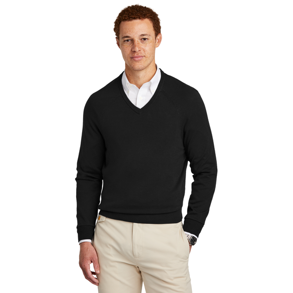 Brooks Brothers® Cotton & Nylon Stretch V-Neck Men's Sweater