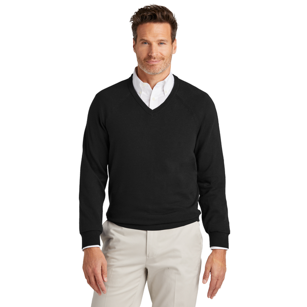 Brooks Brothers® Cotton & Nylon Stretch V-Neck Men's Sweater