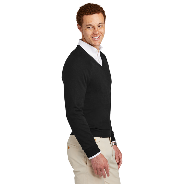 Brooks Brothers® Cotton & Nylon Stretch V-Neck Men's Sweater