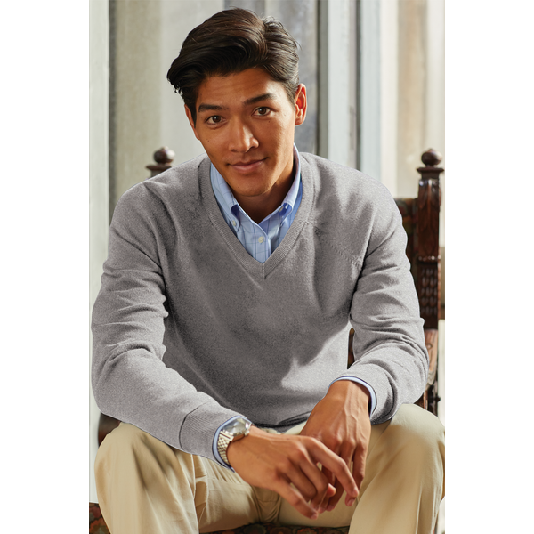 Brooks Brothers® Cotton & Nylon Stretch V-Neck Men's Sweater