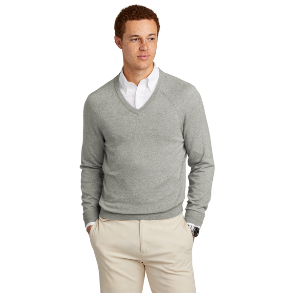 Brooks Brothers® Cotton & Nylon Stretch V-Neck Men's Sweater