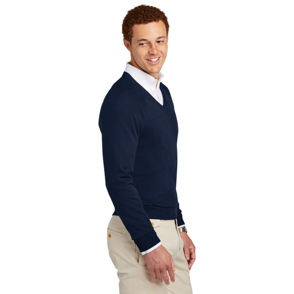 Brooks Brothers® Cotton & Nylon Stretch V-Neck Men's Sweater