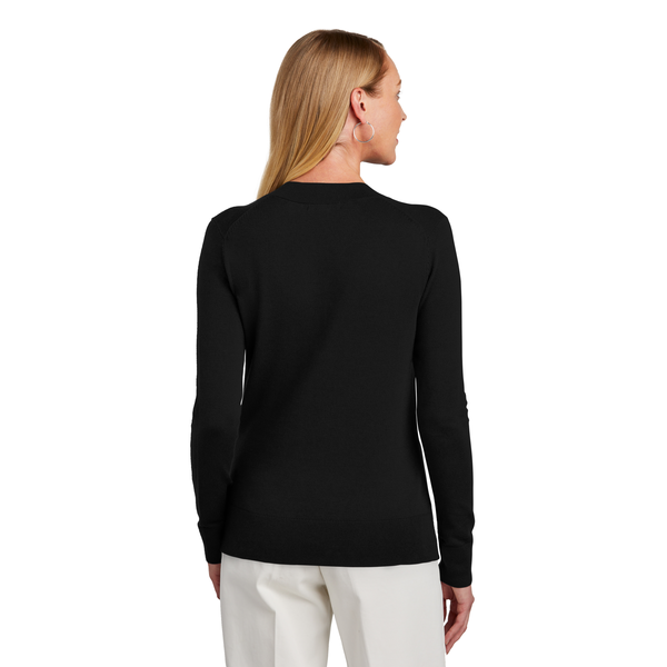 Brooks Brothers® Cotton & Nylon Stretch V-Neck Ladies' Sweater