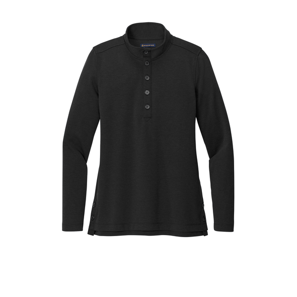 Brooks Brothers® Mid-Layer Stretch Tri-Blend 1/2 Button Ladies' Pullover
