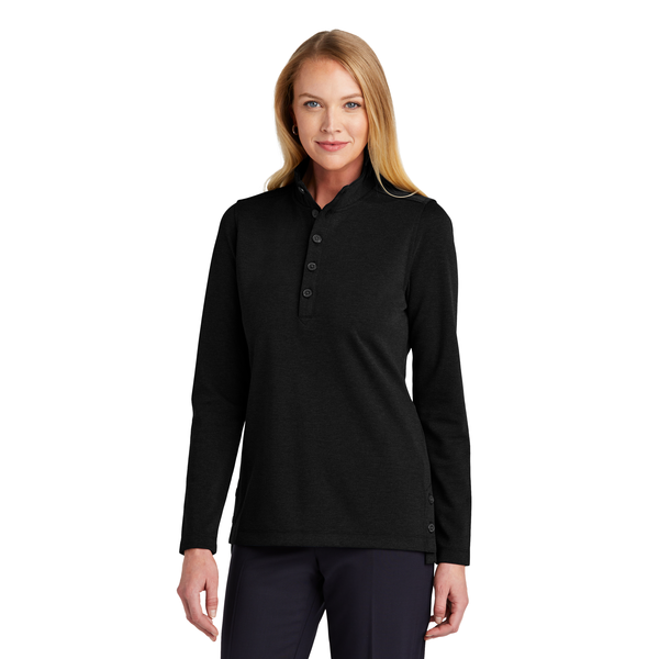Brooks Brothers® Mid-Layer Stretch Tri-Blend 1/2 Button Ladies' Pullover