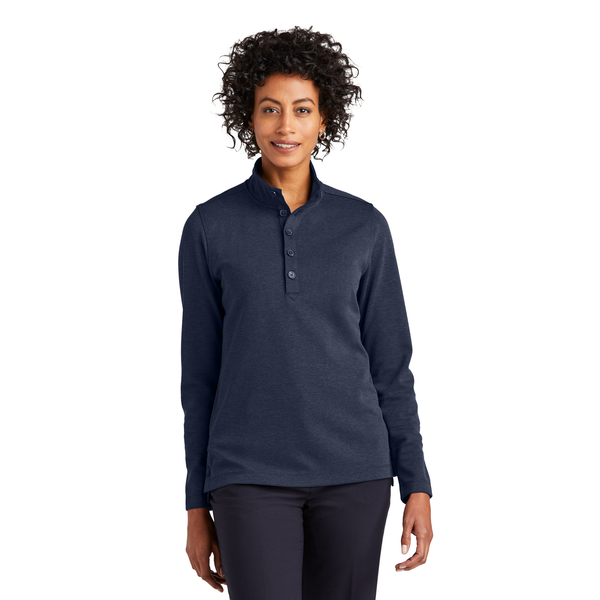 Brooks Brothers® Mid-Layer Stretch Tri-Blend 1/2 Button Ladies' Pullover