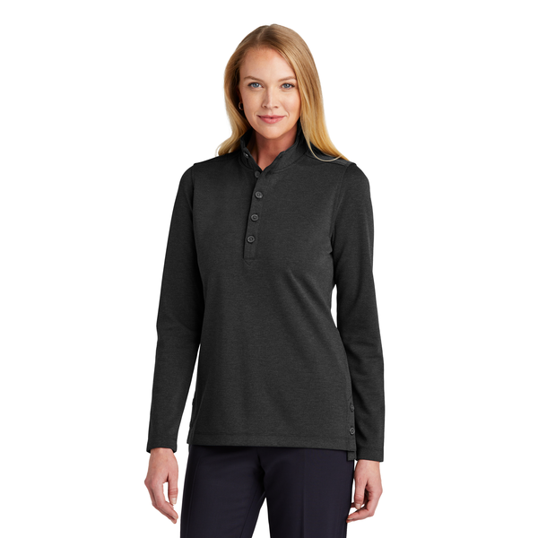 Brooks Brothers® Mid-Layer Stretch Tri-Blend 1/2 Button Ladies' Pullover