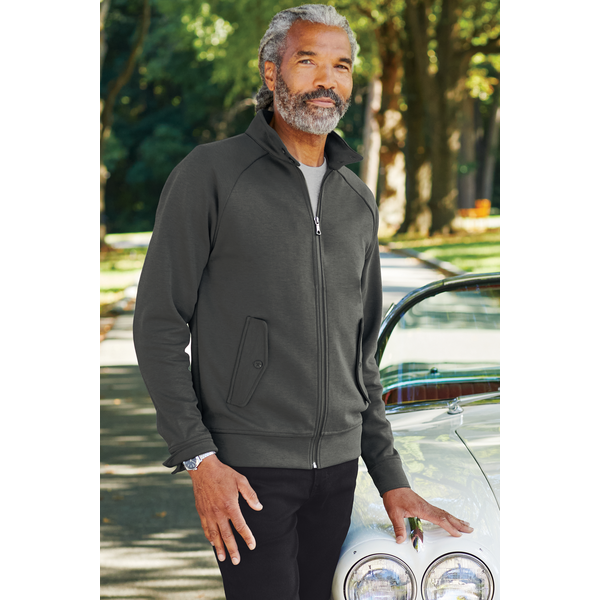 Brooks Brothers® Poly/Cotton Double-Knit Men's Full Zip