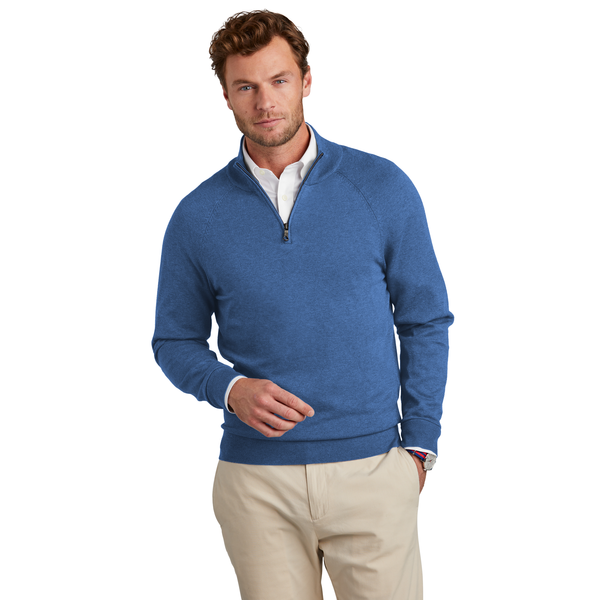 Brooks Brothers® Cotton & Nylon Stretch 1/4 Zip Men's Sweater
