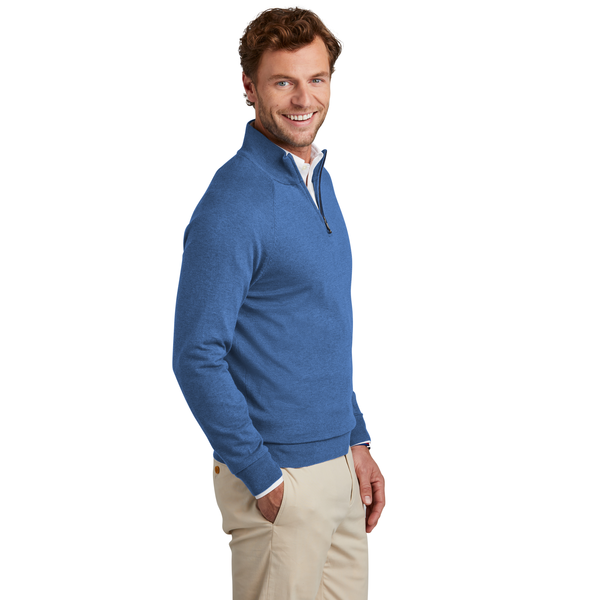 Brooks Brothers® Cotton & Nylon Stretch 1/4 Zip Men's Sweater