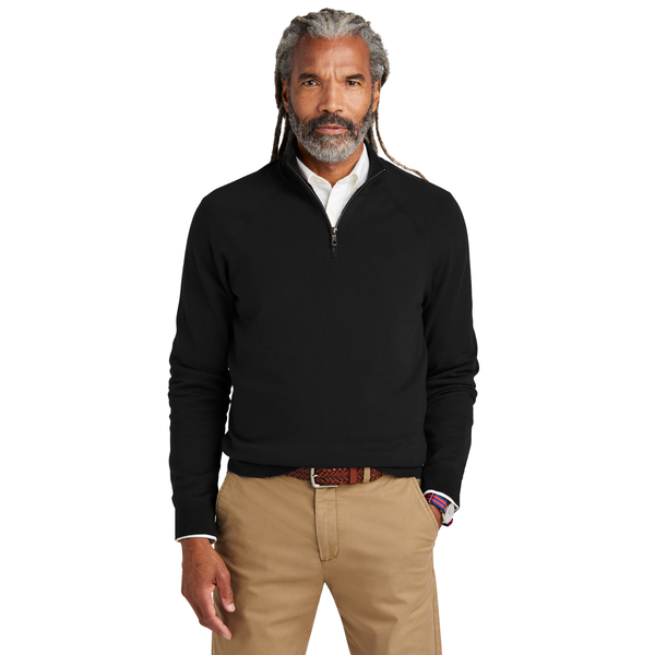 Brooks Brothers® Cotton & Nylon Stretch 1/4 Zip Men's Sweater