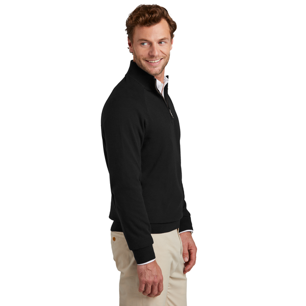 Brooks Brothers® Cotton & Nylon Stretch 1/4 Zip Men's Sweater