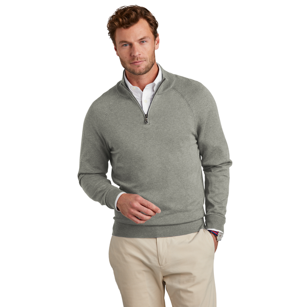 Brooks Brothers® Cotton & Nylon Stretch 1/4 Zip Men's Sweater