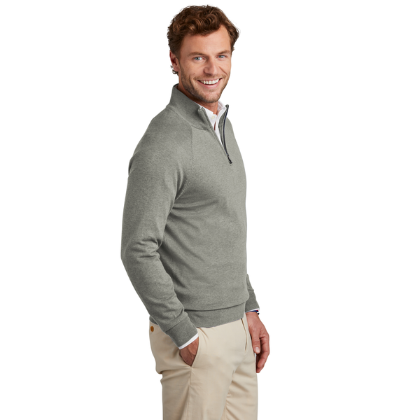 Brooks Brothers® Cotton & Nylon Stretch 1/4 Zip Men's Sweater