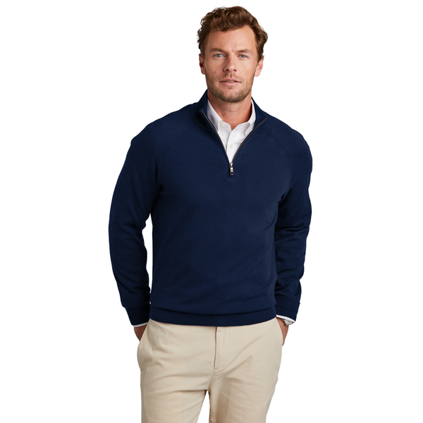 Brooks Brothers® Cotton & Nylon Stretch 1/4 Zip Men's Sweater