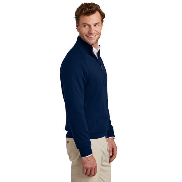 Brooks Brothers® Cotton & Nylon Stretch 1/4 Zip Men's Sweater