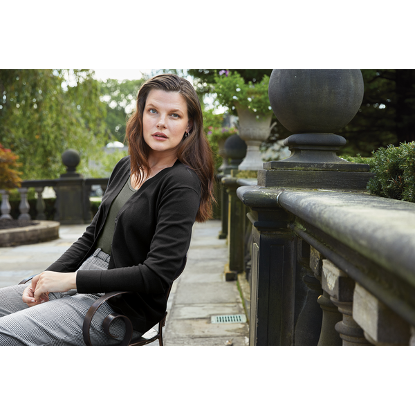 Brooks Brothers® Cotton & Nylon Stretch Cardigan Ladies' Sweater