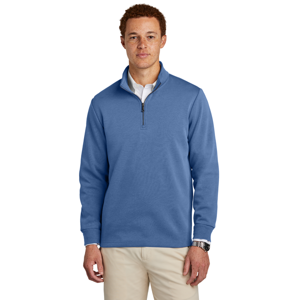 Brooks Brothers® Poly/Cotton Double-Knit Men's 1/4 Zip
