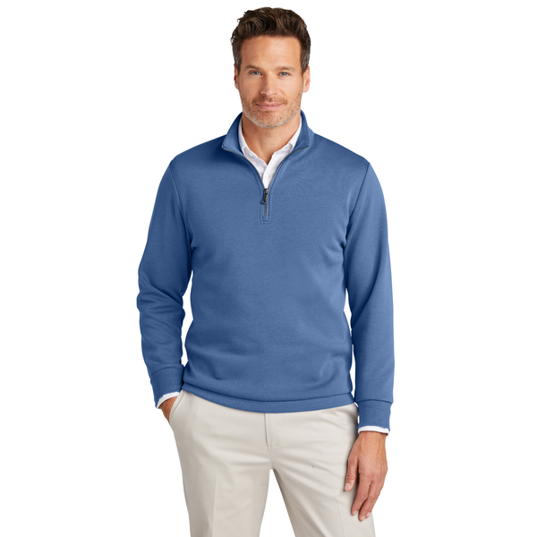Brooks Brothers® Poly/Cotton Double-Knit Men's 1/4 Zip