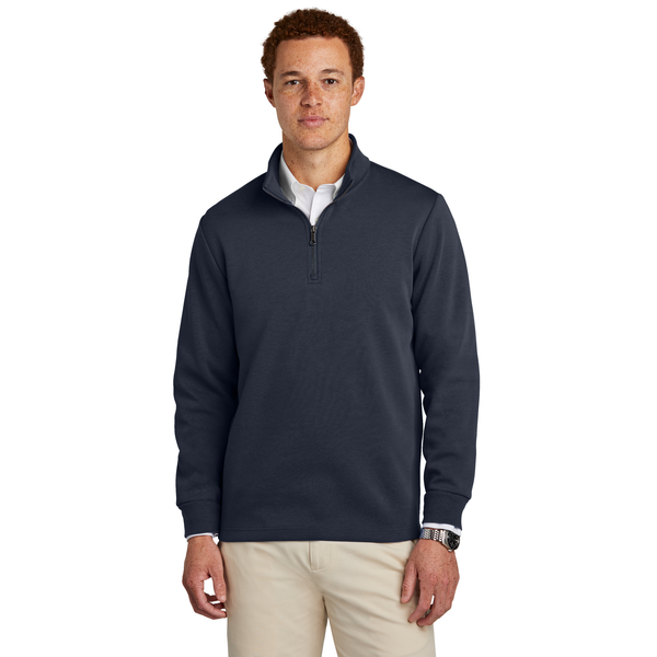 Brooks Brothers® Poly/Cotton Double-Knit Men's 1/4 Zip