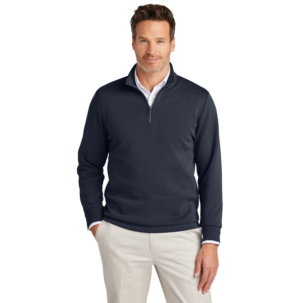 Brooks Brothers® Poly/Cotton Double-Knit Men's 1/4 Zip
