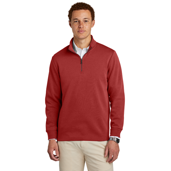 Brooks Brothers® Poly/Cotton Double-Knit Men's 1/4 Zip