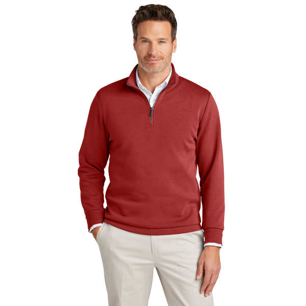 Brooks Brothers® Poly/Cotton Double-Knit Men's 1/4 Zip