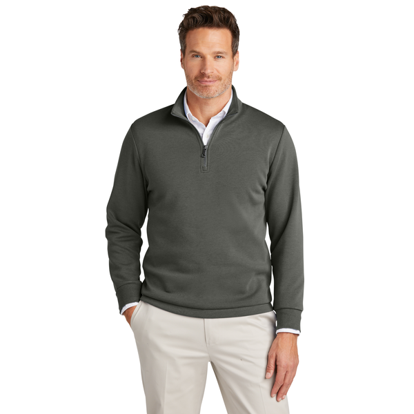 Brooks Brothers® Poly/Cotton Double-Knit Men's 1/4 Zip