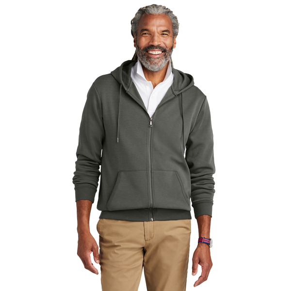 Brooks Brothers® Poly/Cotton Double-Knit Full-Zip Men's Hoodie