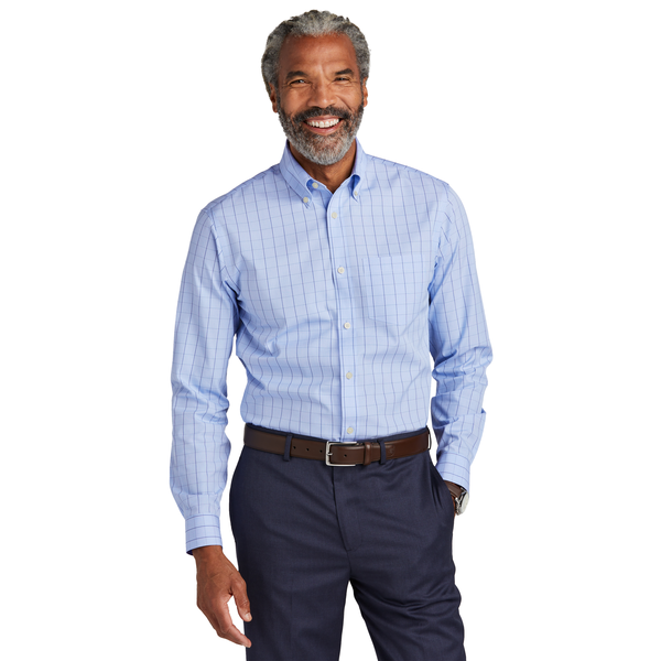 Brooks Brothers® Wrinkle-Free Cotton Stretch Patterned Men's Shirt