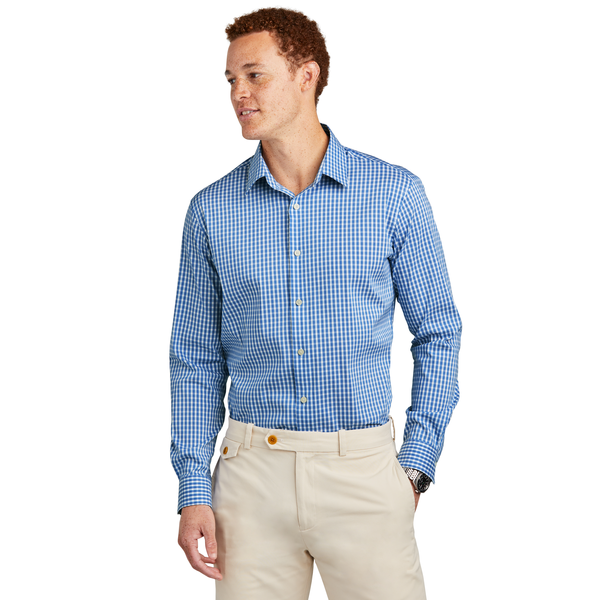 Brooks Brothers® Tech Tri-Blend Stretch Patterned Men's Shirt