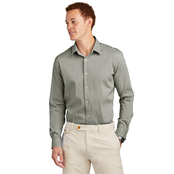 Brooks Brothers® Tech Tri-Blend Stretch Patterned Men's Shirt
