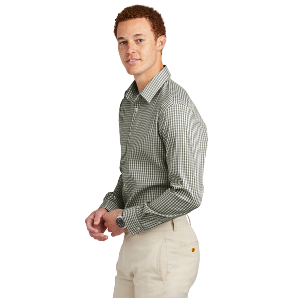 Brooks Brothers® Tech Tri-Blend Stretch Patterned Men's Shirt