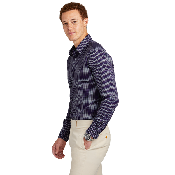 Brooks Brothers® Tech Tri-Blend Stretch Patterned Men's Shirt