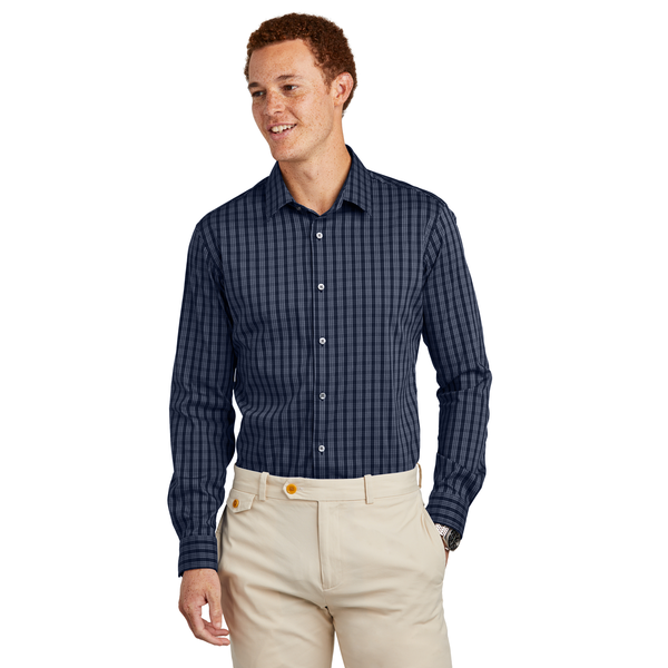 Brooks Brothers® Tech Tri-Blend Stretch Patterned Men's Shirt