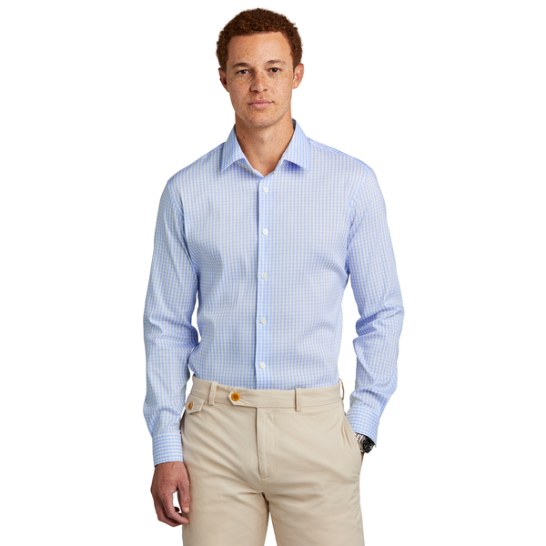 Brooks Brothers® Tech Tri-Blend Stretch Patterned Men's Shirt