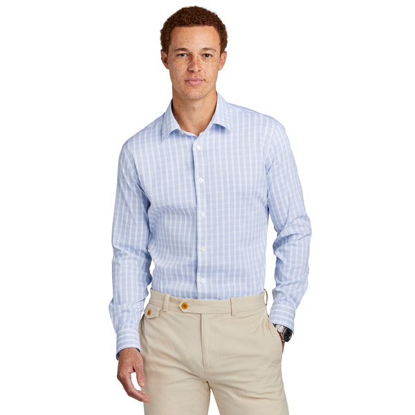 Brooks Brothers® Tech Tri-Blend Stretch Patterned Men's Shirt