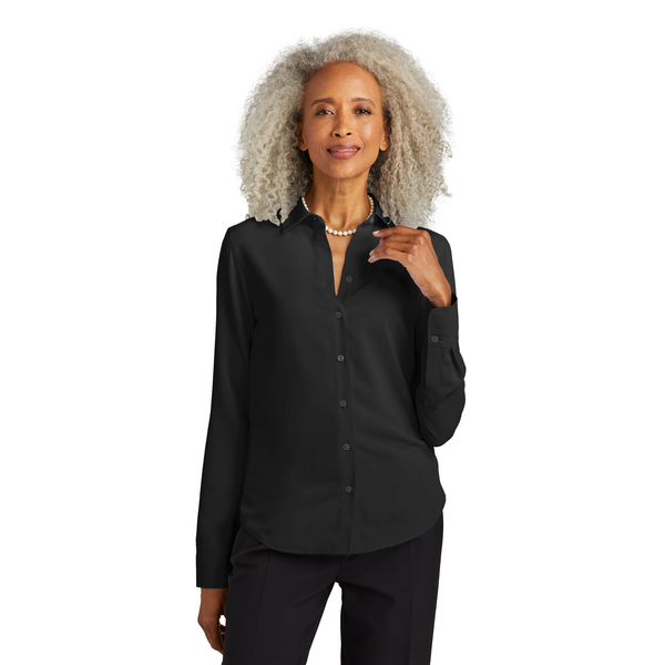 Brooks Brothers® Full-Button Polyester Satin Ladies' Blouse