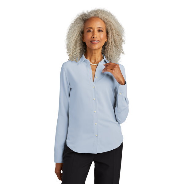 Brooks Brothers® Full-Button Polyester Satin Ladies' Blouse