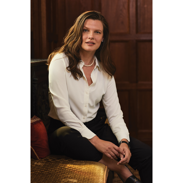 Brooks Brothers® Full-Button Polyester Satin Ladies' Blouse