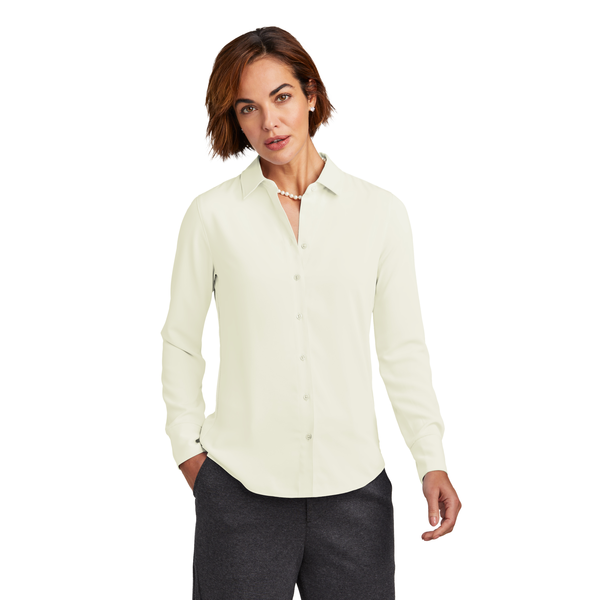 Brooks Brothers® Full-Button Polyester Satin Ladies' Blouse
