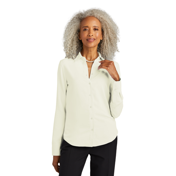 Brooks Brothers® Full-Button Polyester Satin Ladies' Blouse