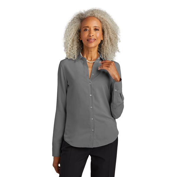 Brooks Brothers® Full-Button Polyester Satin Ladies' Blouse