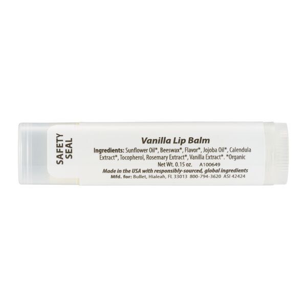 Vanilla 95% Organic Lip Balm