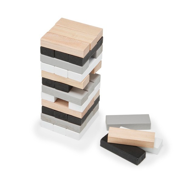 Towering Wooden Blocks Game